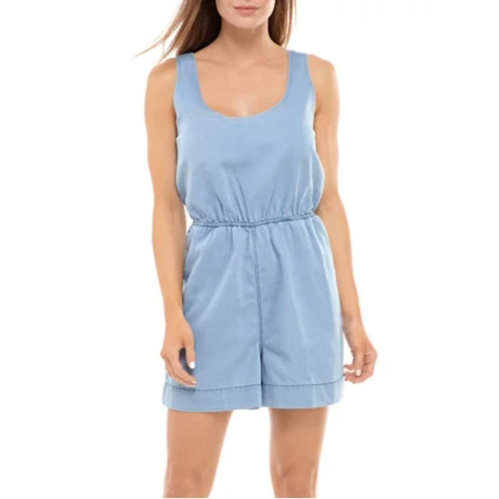 French connection jumpsuit Sz M Light Blue